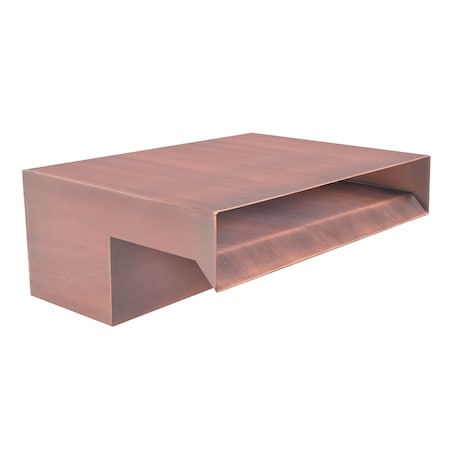 The Outdoor Plus Smooth Flow Scupper 12 - Copper OPT-SFS12